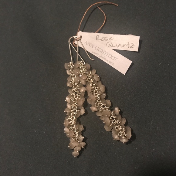 Ann Lightfoot Jewelry - Ann Lightfoot Rose Quartz Earrings